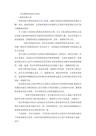 家装设计理念