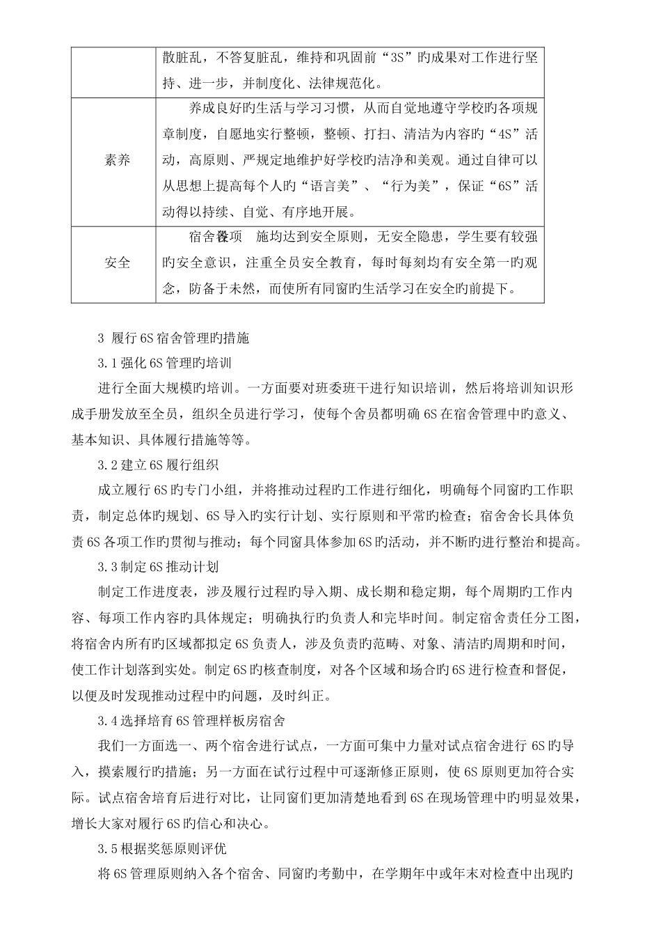 宿舍六S管理方案_第3页