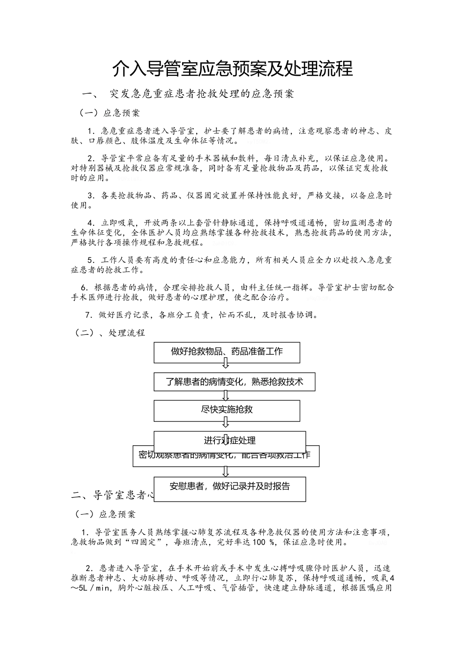 导管室应急预案_第1页
