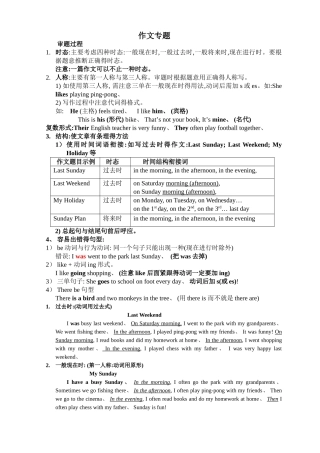 小升初英语作文专题