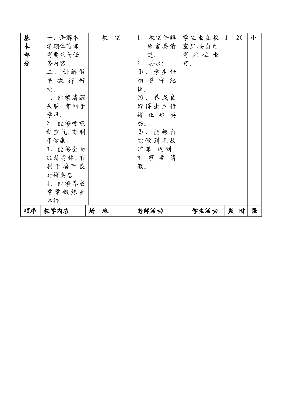 小学一二年级上册体育全套的教案_第2页