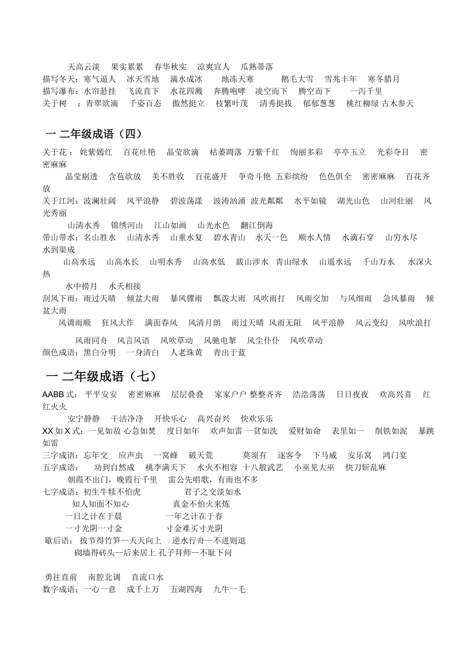 小学二年级上册成语_第3页
