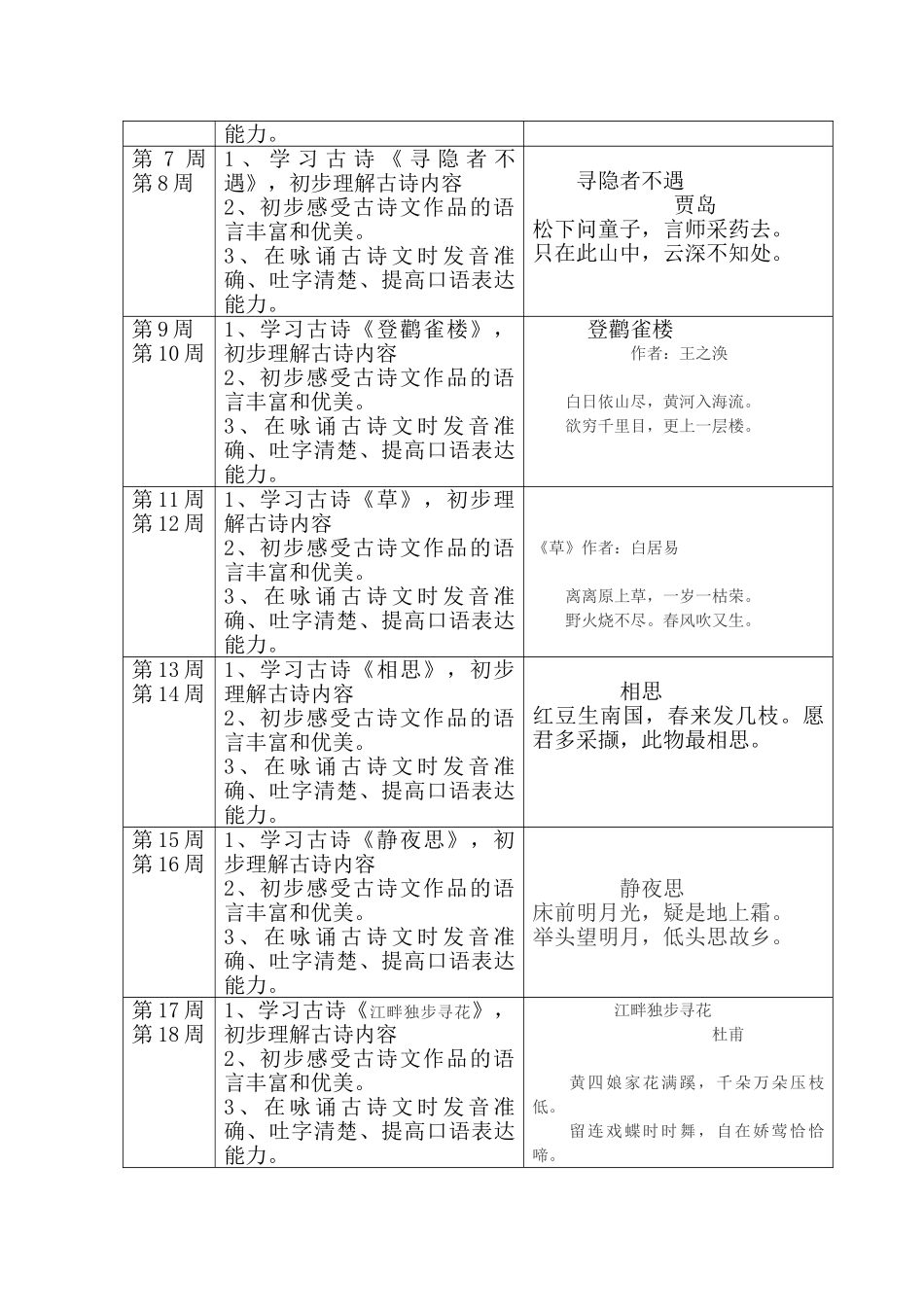 小班段经典诵读活动计划_第3页