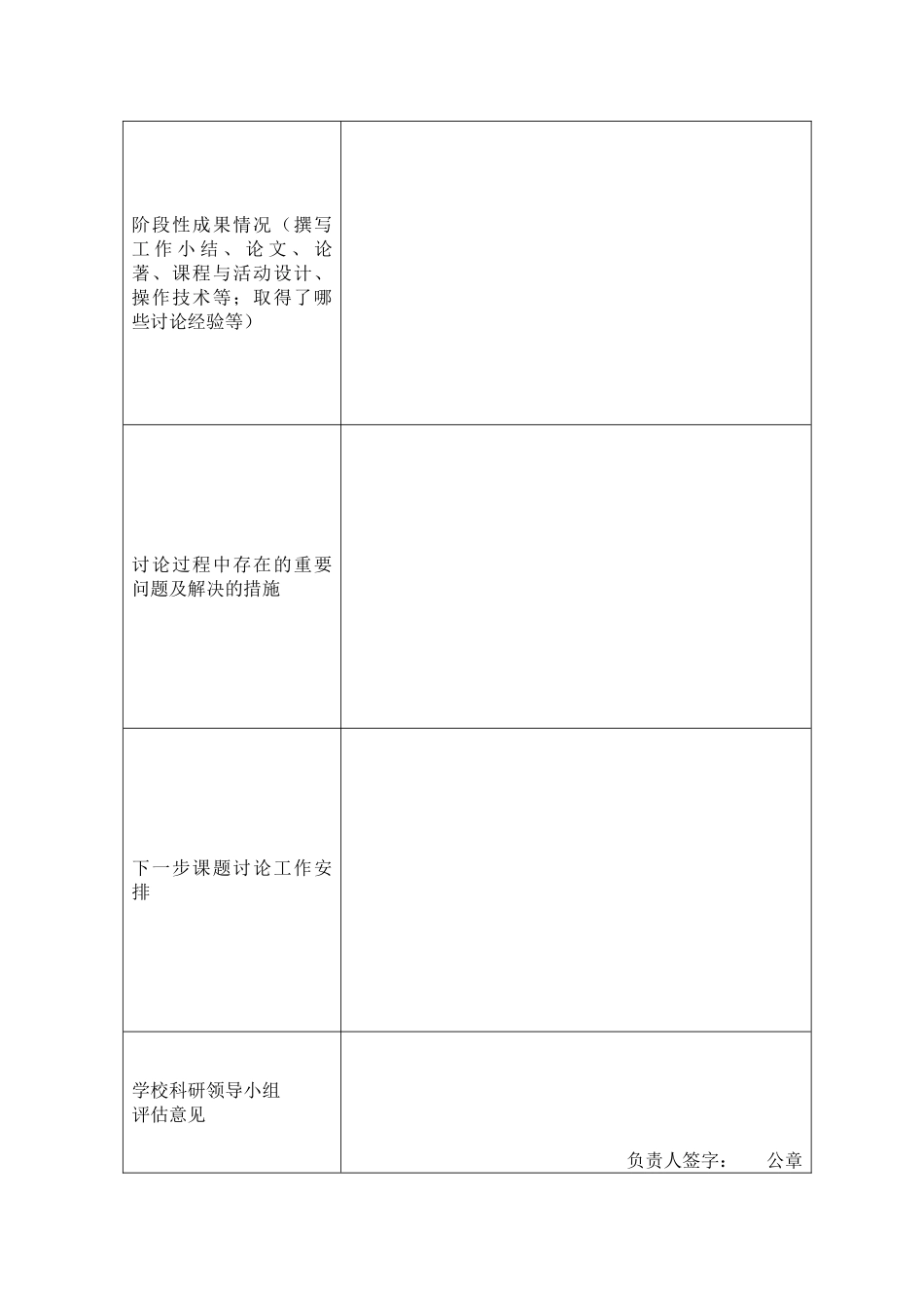 小组合作学习课题研讨活动记录表_第3页