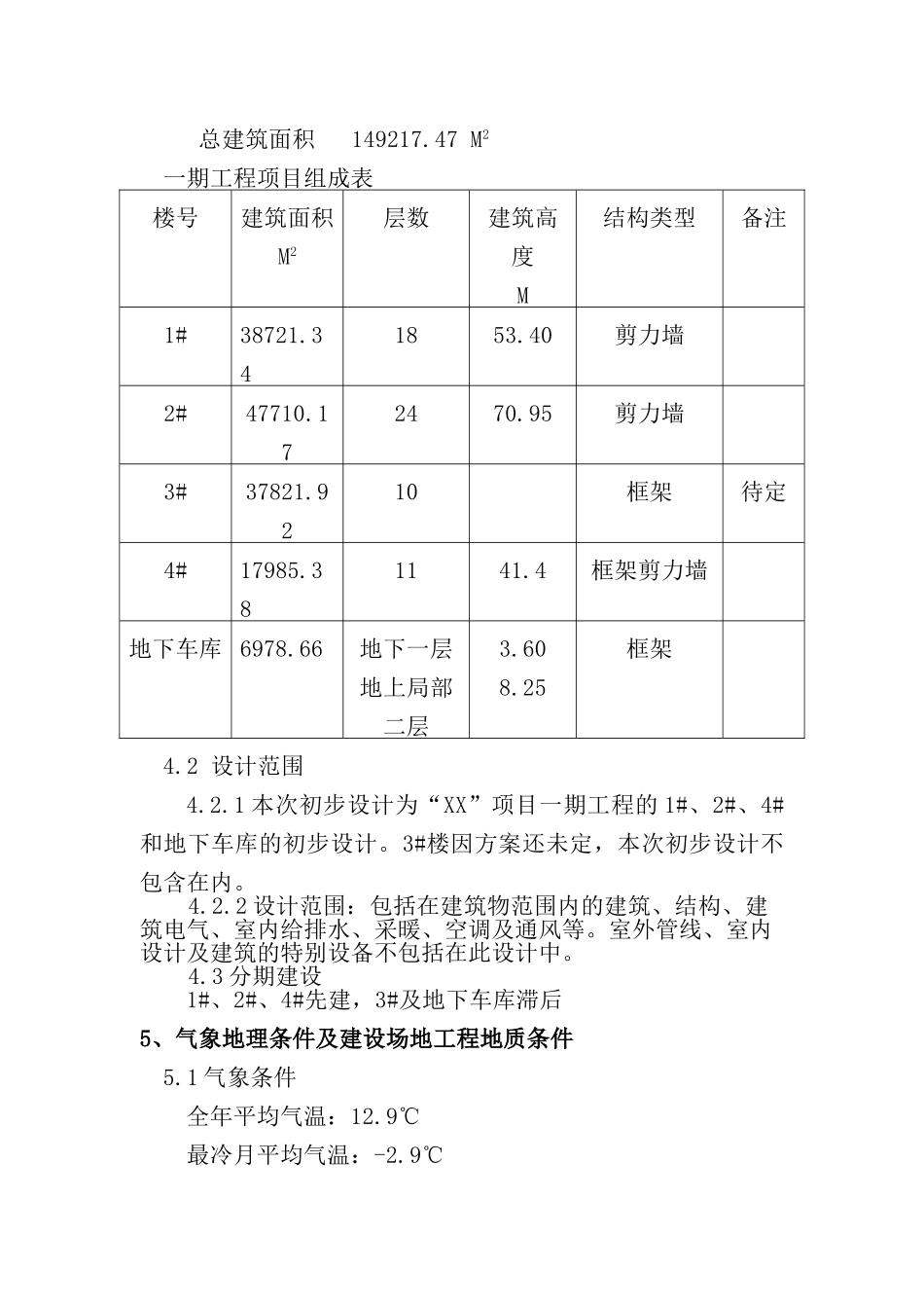 居住小区项目初步设计说明书说明书_第3页