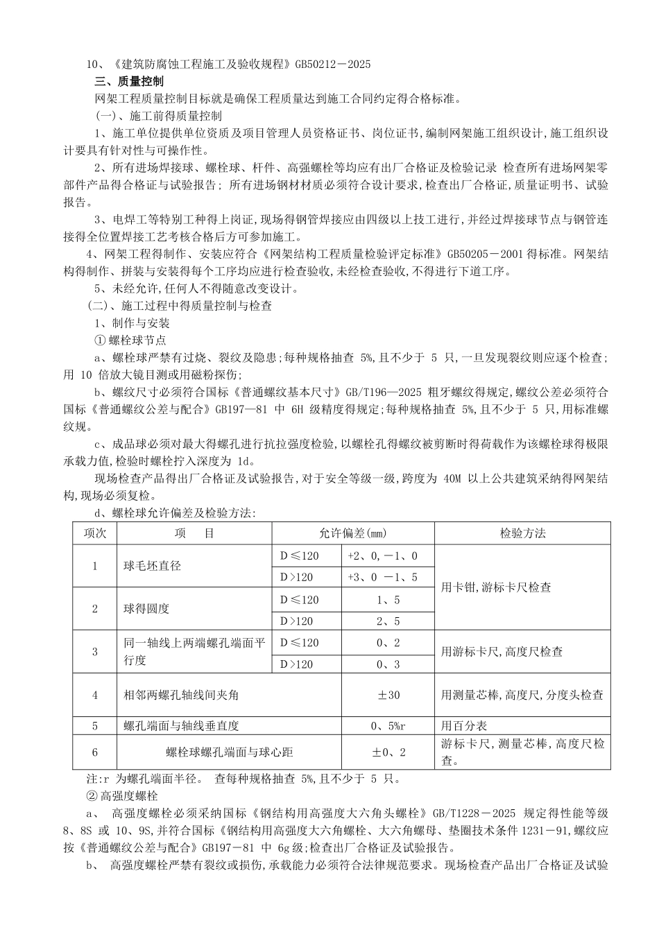 屋面钢网架结构工程监理实施细则_第2页