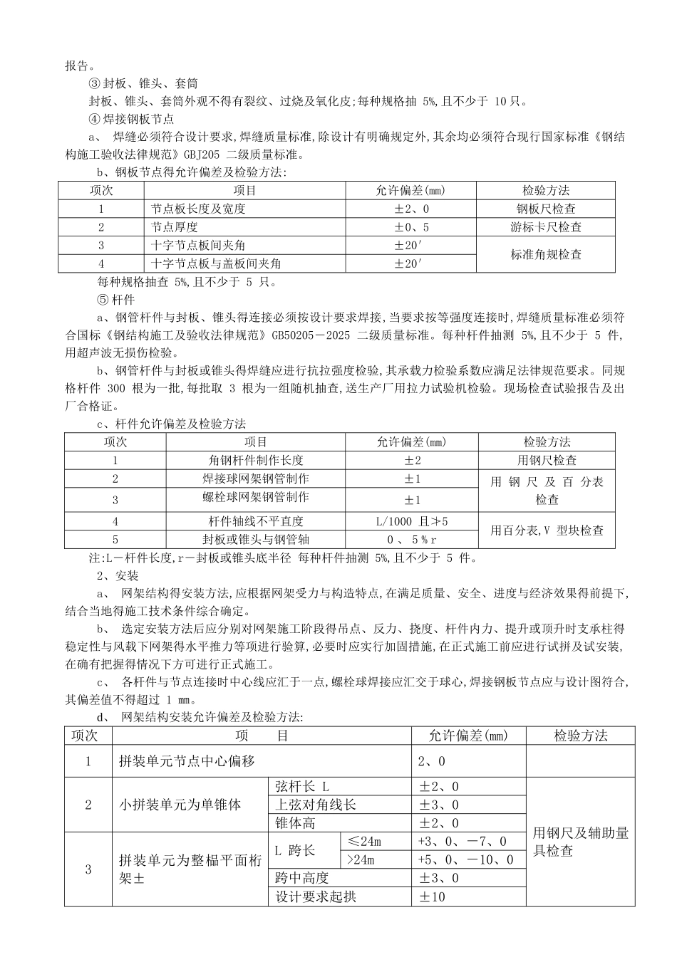 屋面钢网架结构工程监理实施细则_第3页