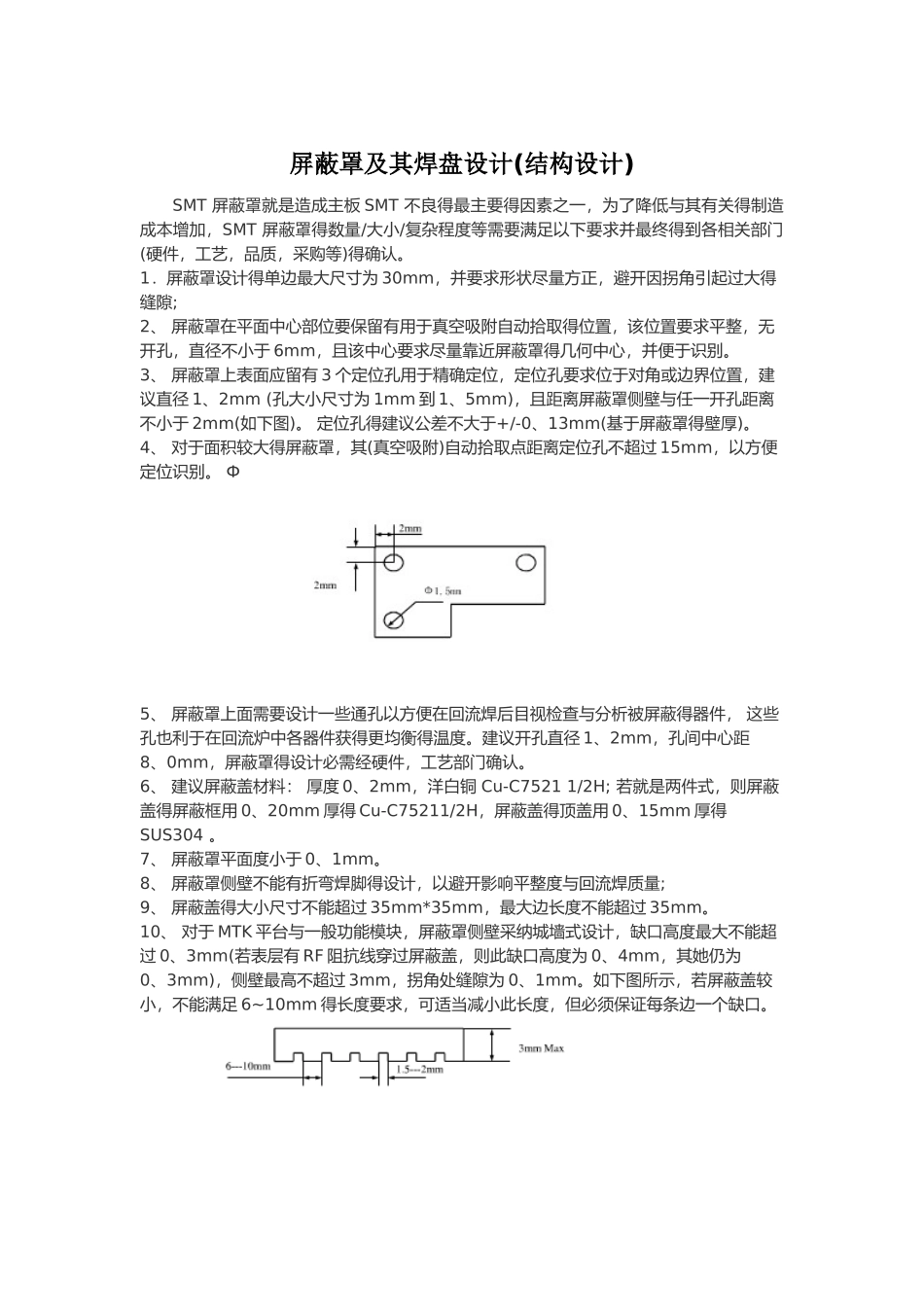 屏蔽罩及其焊盘设计_第1页