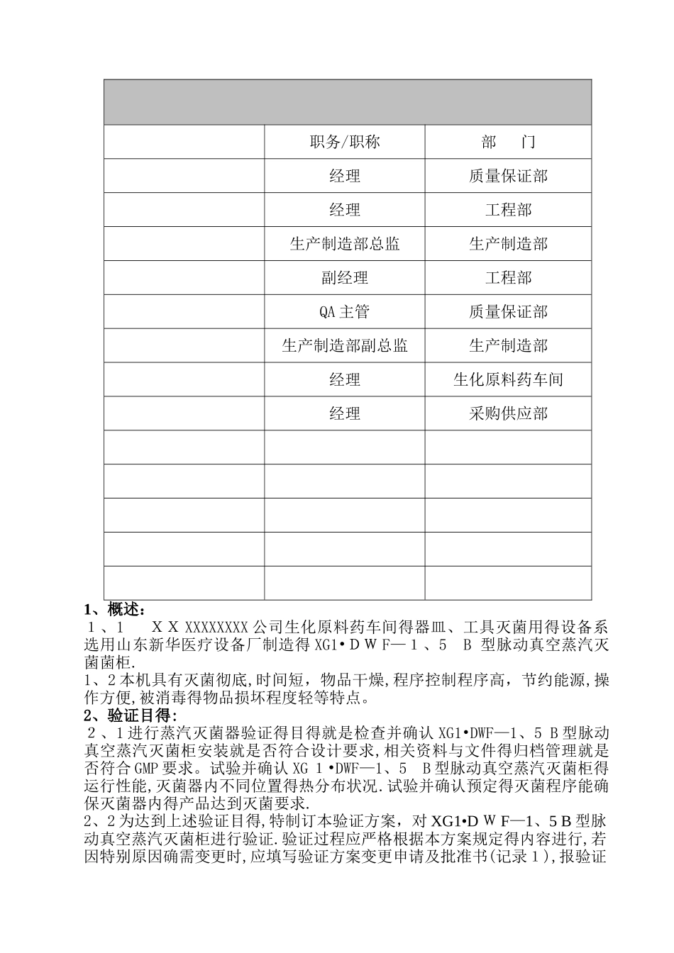 山东新华灭菌柜验证方案_第2页