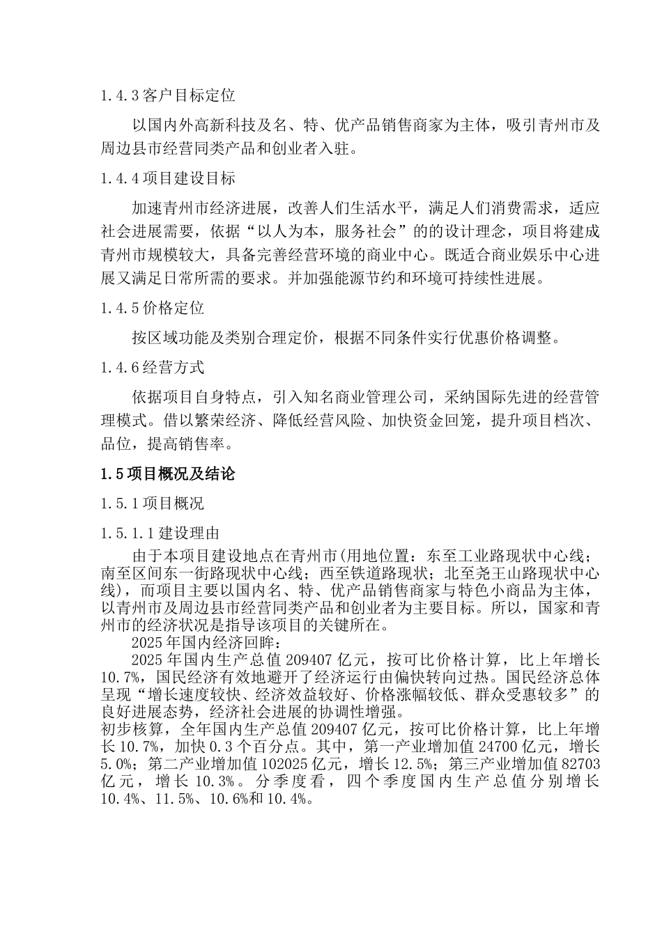 山东省XX义乌小商品市场项目可行性研究报告_第3页