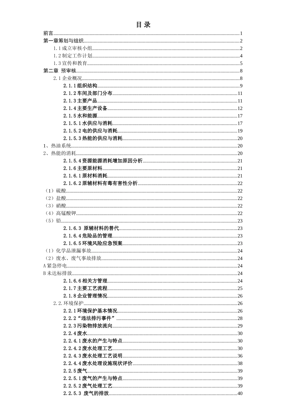 川亿公司线路板生产清洁生产审核报告_第1页