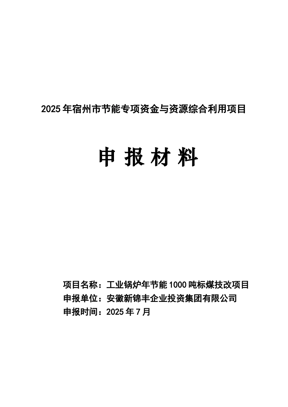工业锅炉年节能1000吨标煤技改项目资金申请报告_第2页