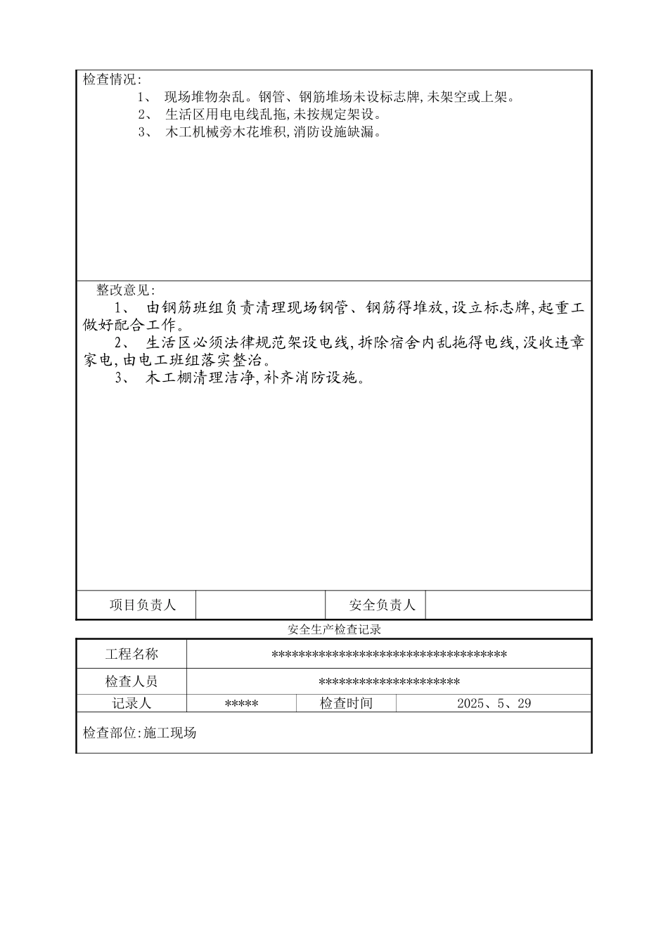 工地安全检查记录_第3页