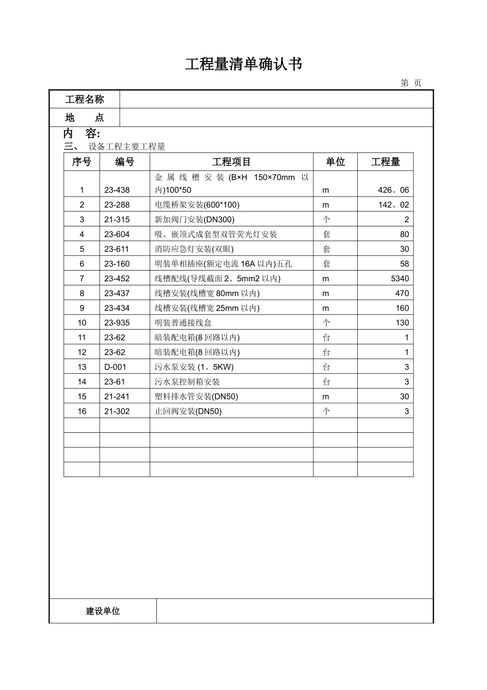 工程量清单确认书_第3页