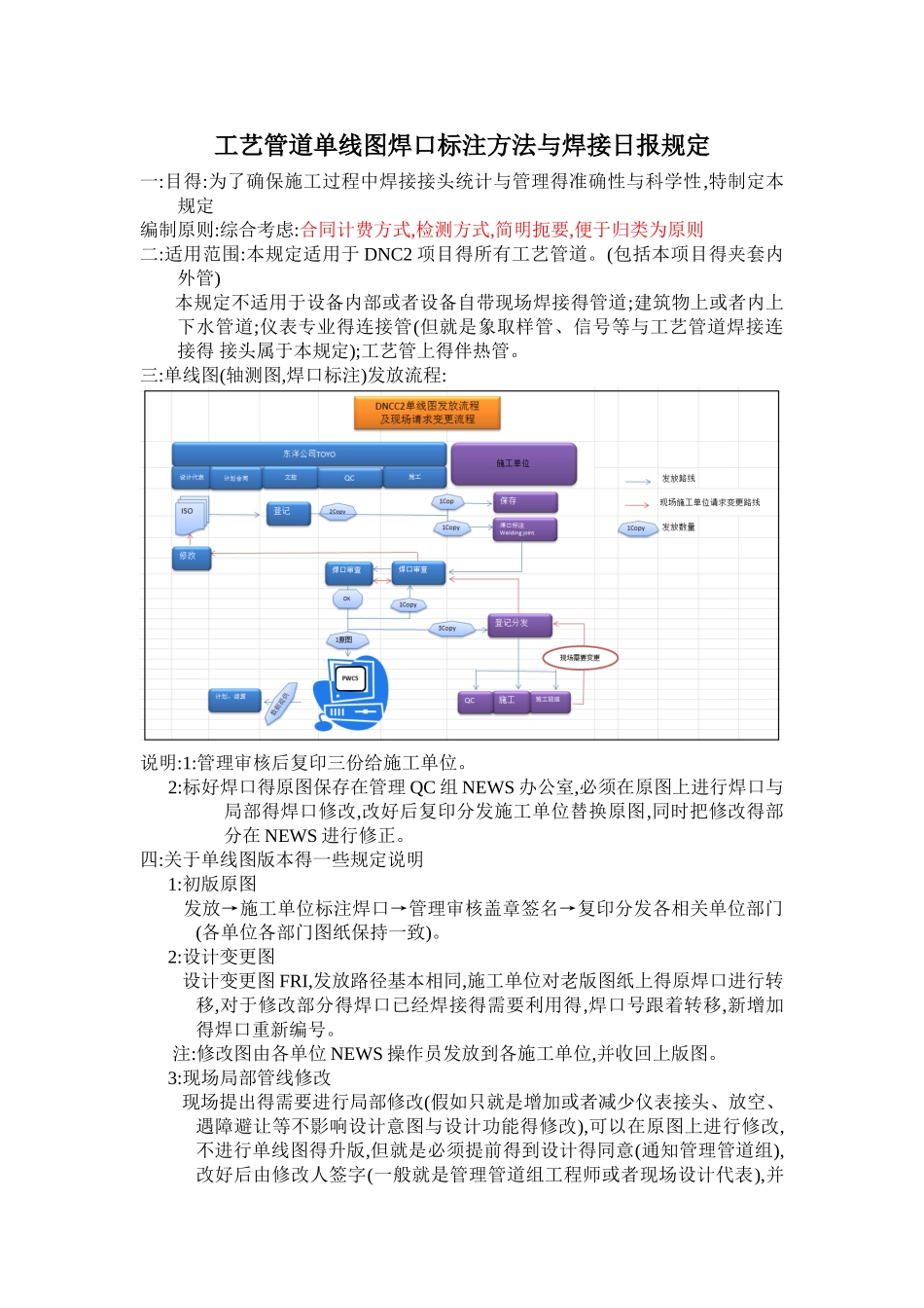 工艺管道单线图焊口标注办法_第1页