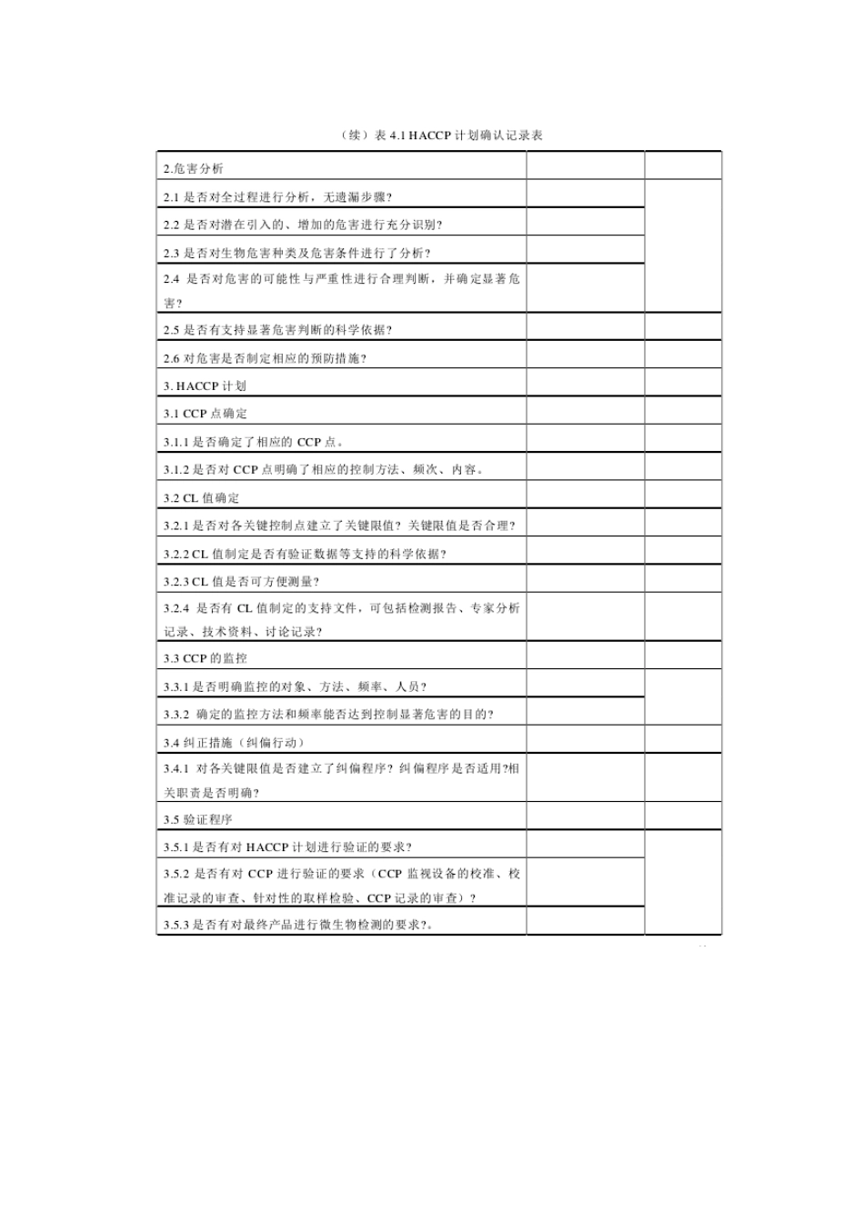 巴氏杀菌乳HACCP管理体系的验证及应用_第3页