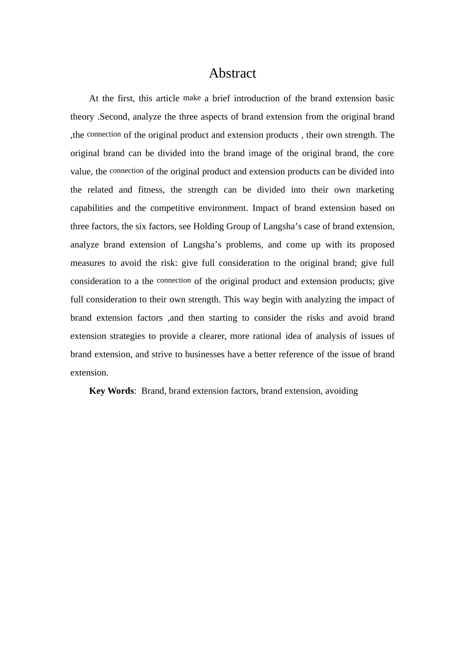 市场营销专业企业品牌延伸的风险及规避对策本科学位论文_第3页