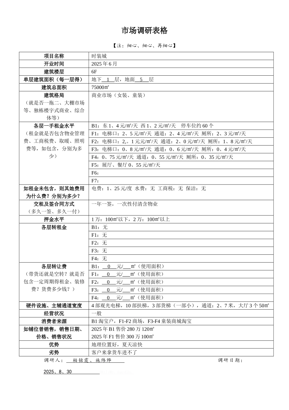 市场调研表格_第1页