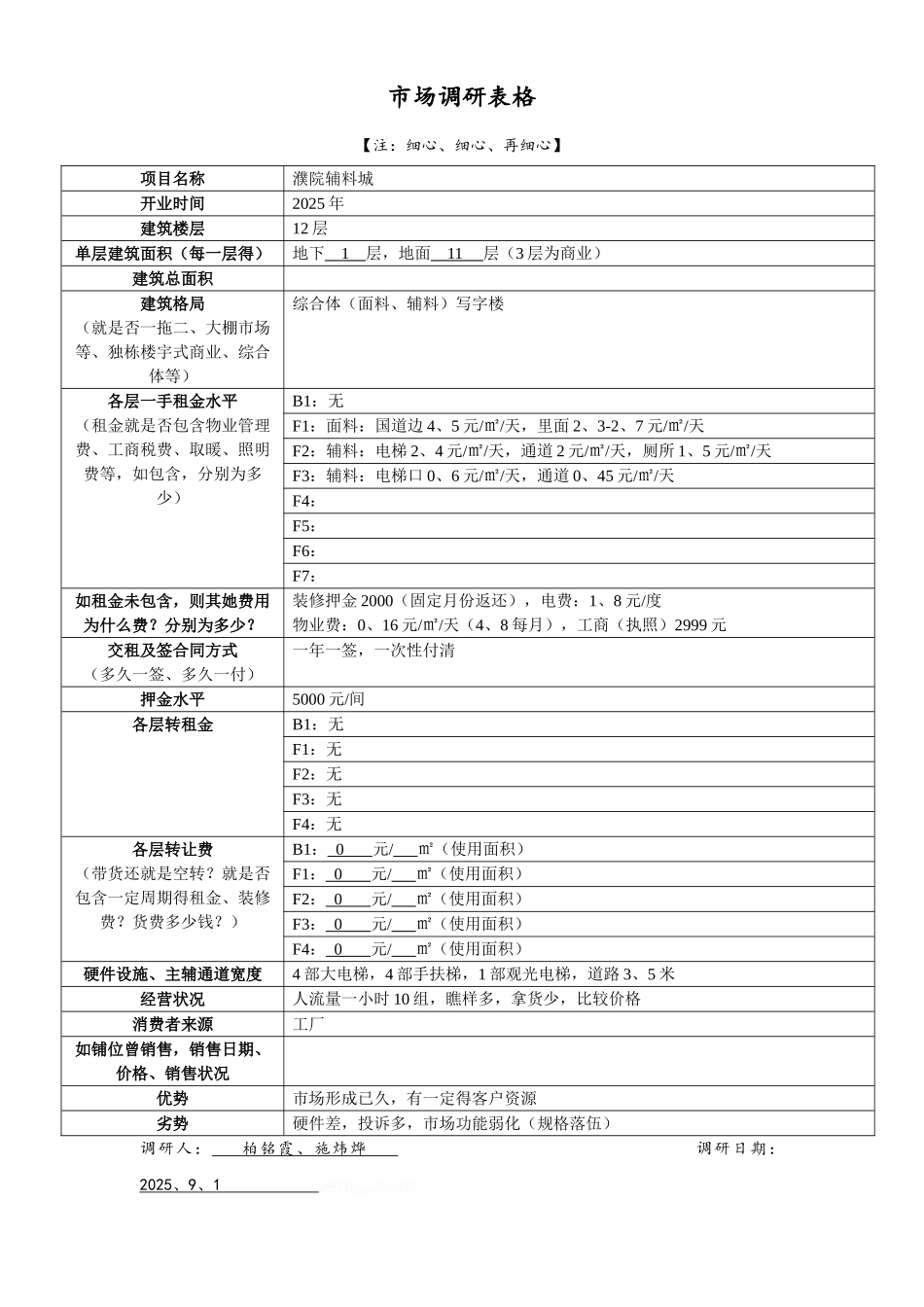市场调研表格_第2页