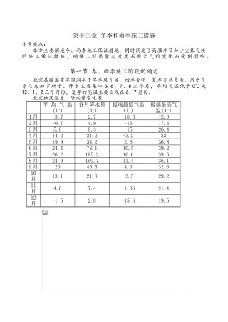 幕墙工程冬雨季施工措施