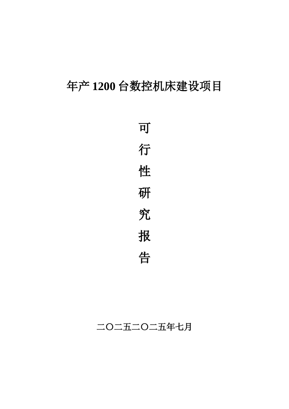 年产1200台数控机床建设项目可行性研究报告_第2页