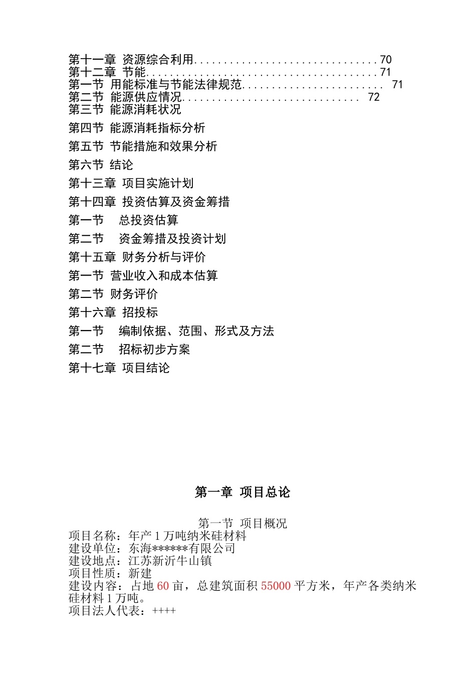 年产1万吨纳米硅材料项目可行性研究报告-116页优秀甲级资质可研报告_第3页