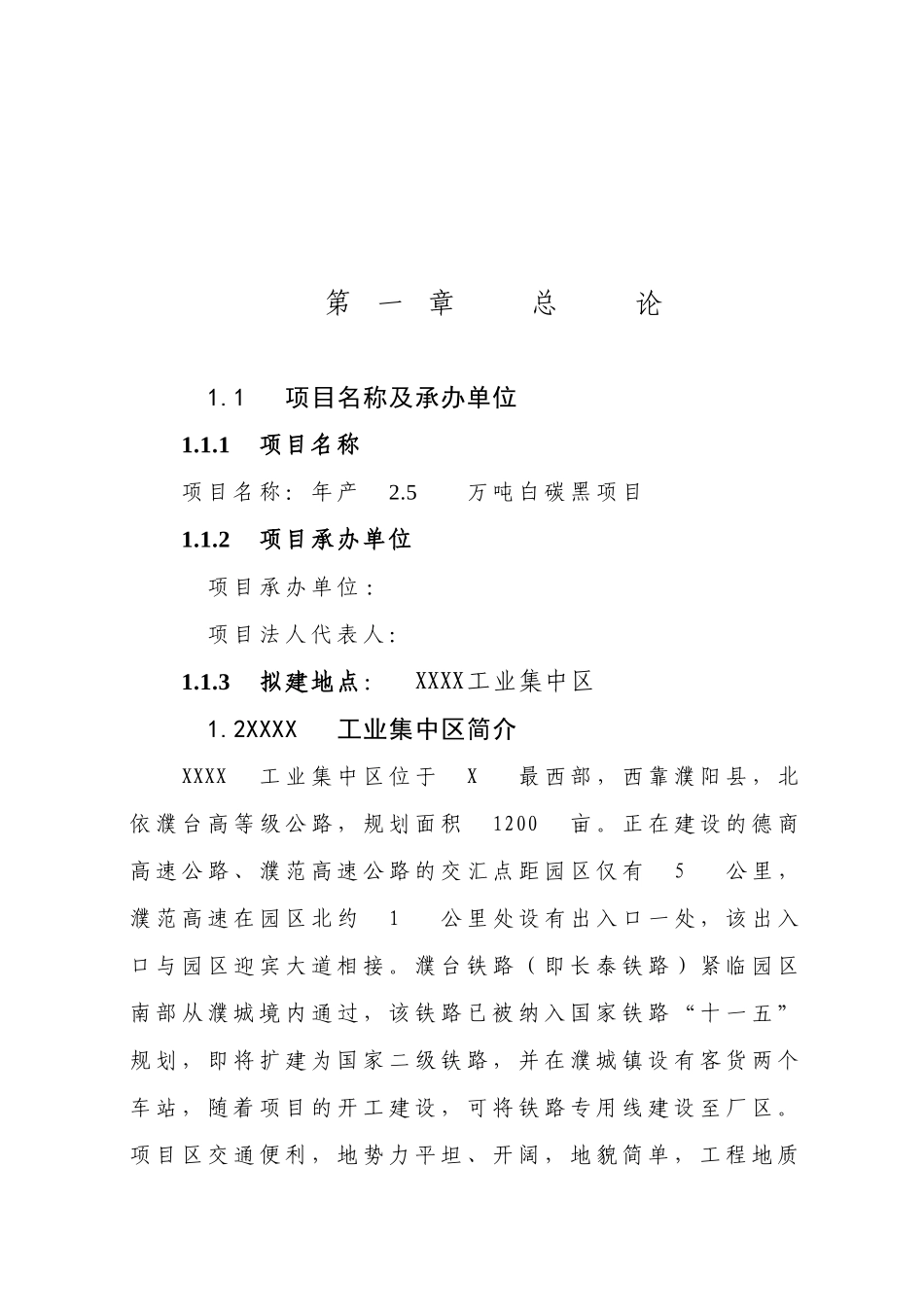 年产2.5万吨白碳黑项目可研报告_第2页