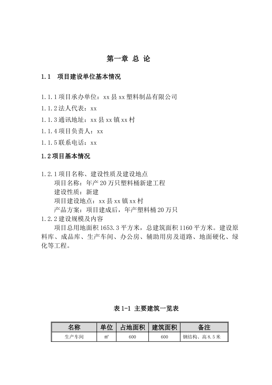 年产20万只塑料桶新建工程项目可行性研究报告书_第2页