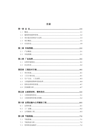 年产20万吨洗煤车间项目可行性研究报告
