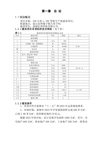 年产250万米PHC管桩生产线建设项目可研报告