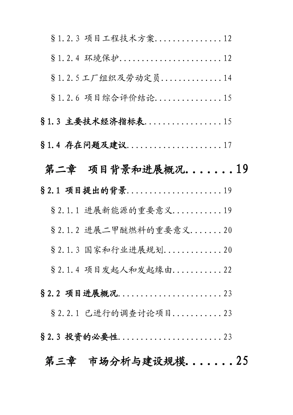 年产25万吨二甲醚项目可行性研究报告书_第3页
