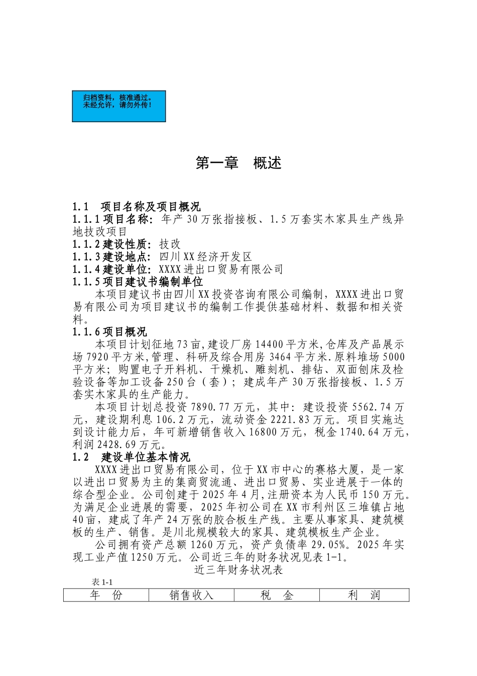 年产30万张指接板、1.5万套实木家具生产线异地技改项目建设项目可行性研究报告_第2页