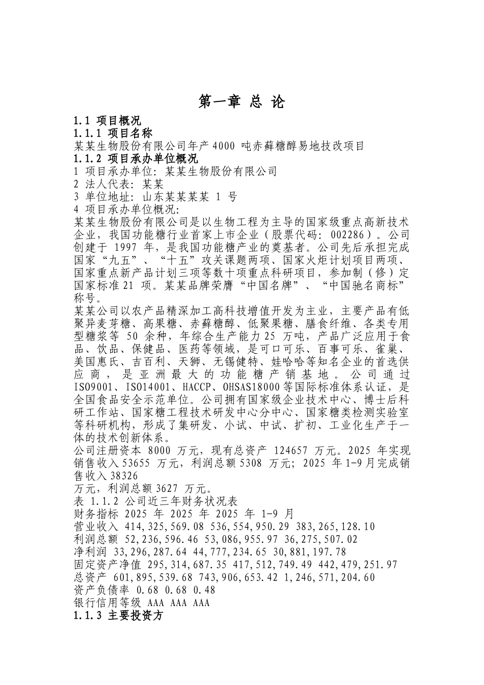 年产4000-吨赤藓糖醇易地技改项目可行性研究报告_第2页