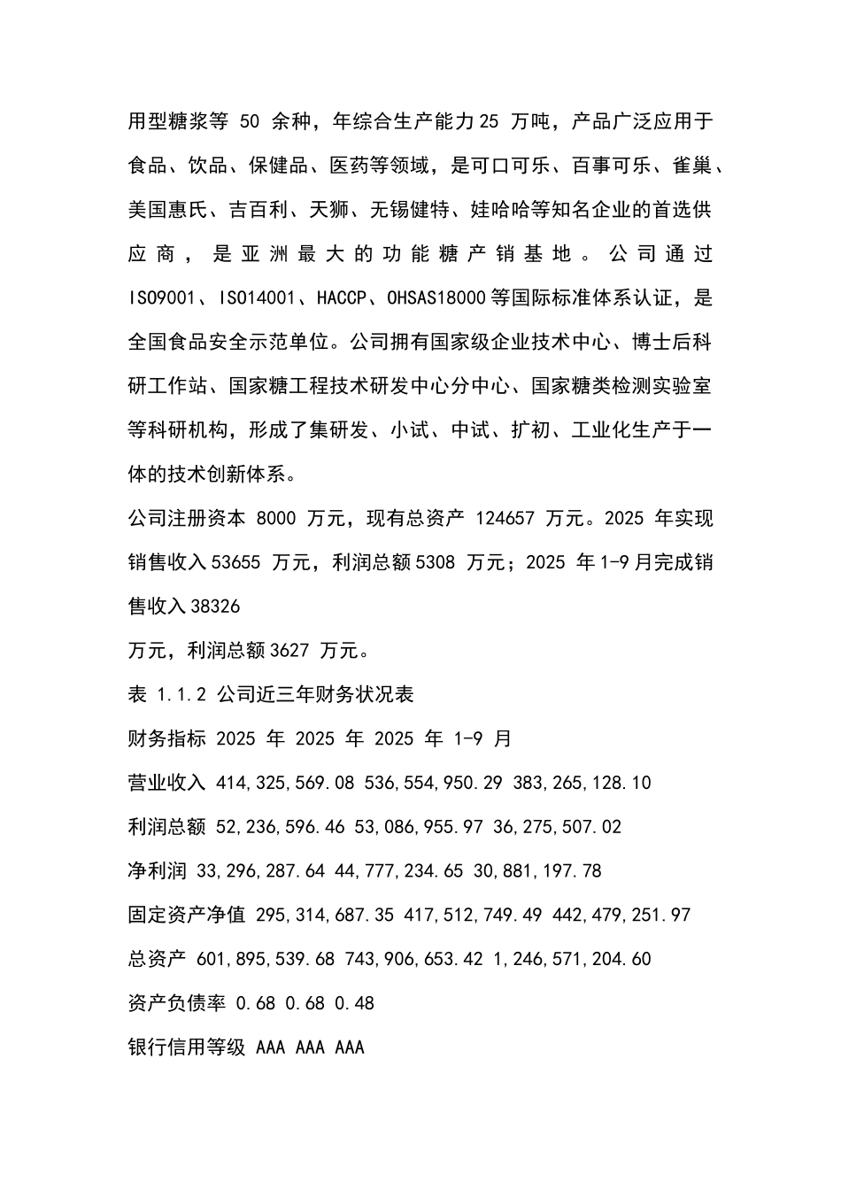 年产4000吨赤藓糖醇易地技改项目建设项目可行性研究报告_第3页