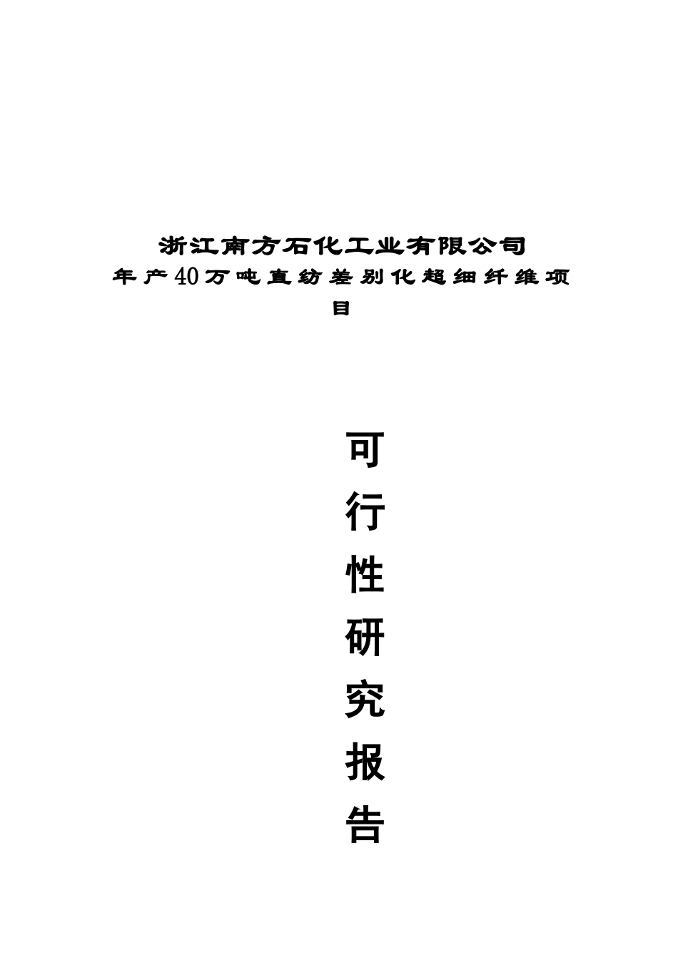 年产40万吨直纺差别化超细纤维项目可行性研究报告_第2页