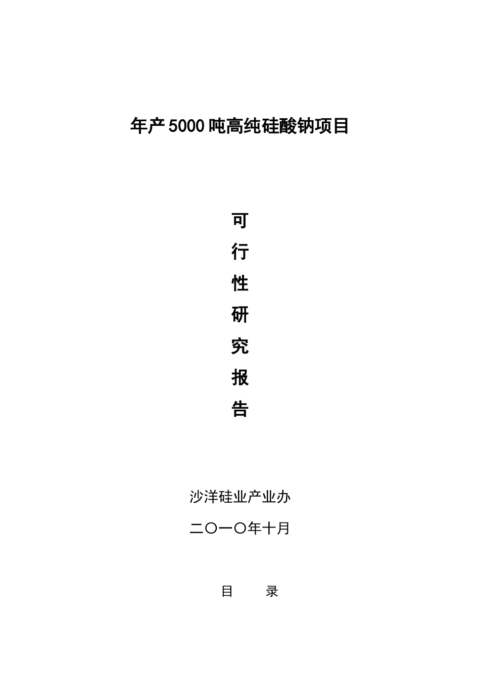年产5000吨高纯硅酸钠项目可行性研究报告_第2页