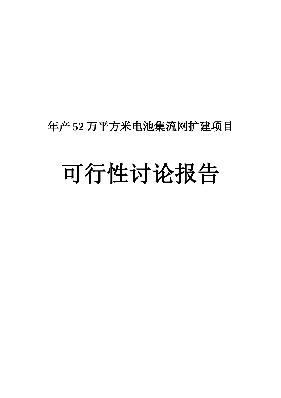 年产52万平方米电池集流网扩建项目可行性研究报告_第2页