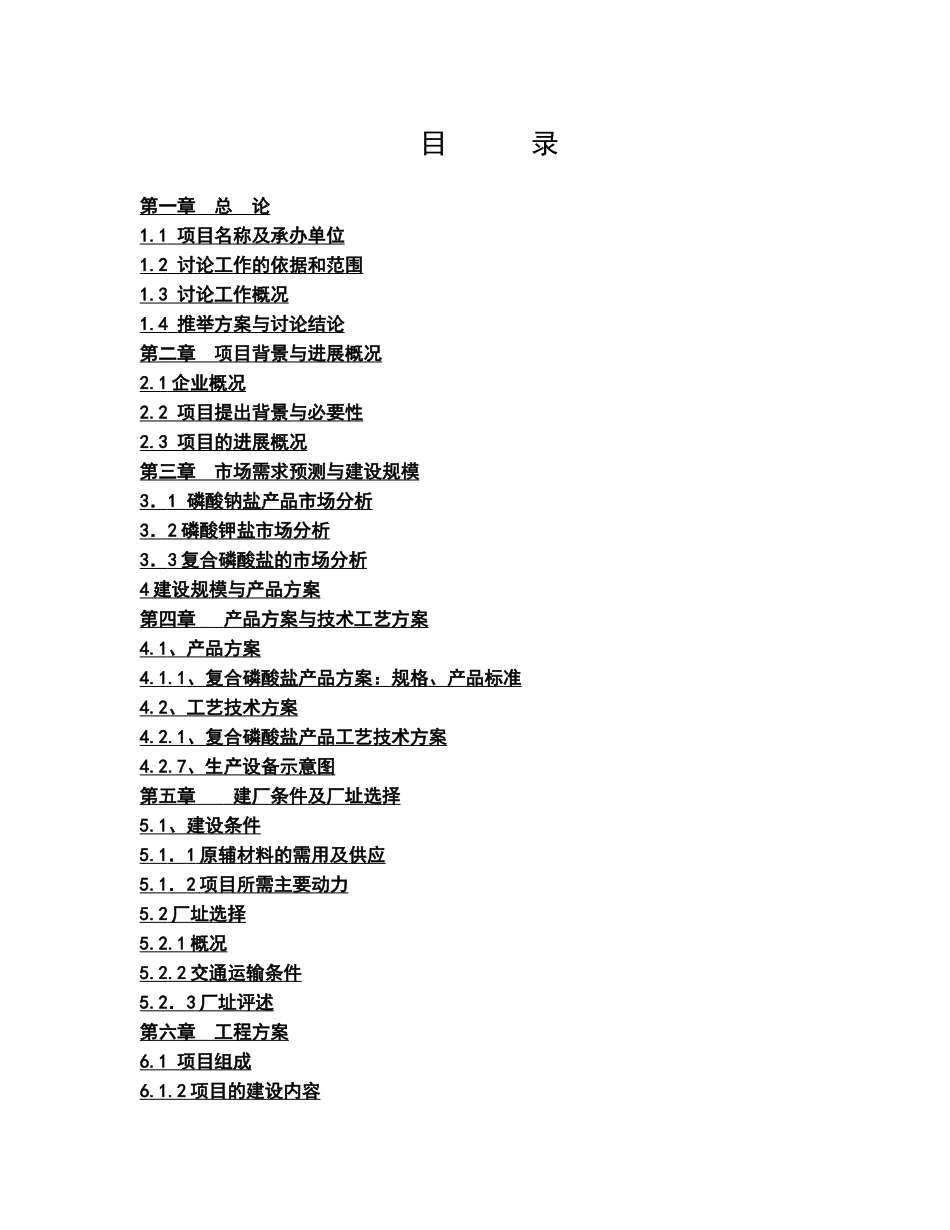 年产5万吨复合磷酸盐项目可行性研究报告书_第3页