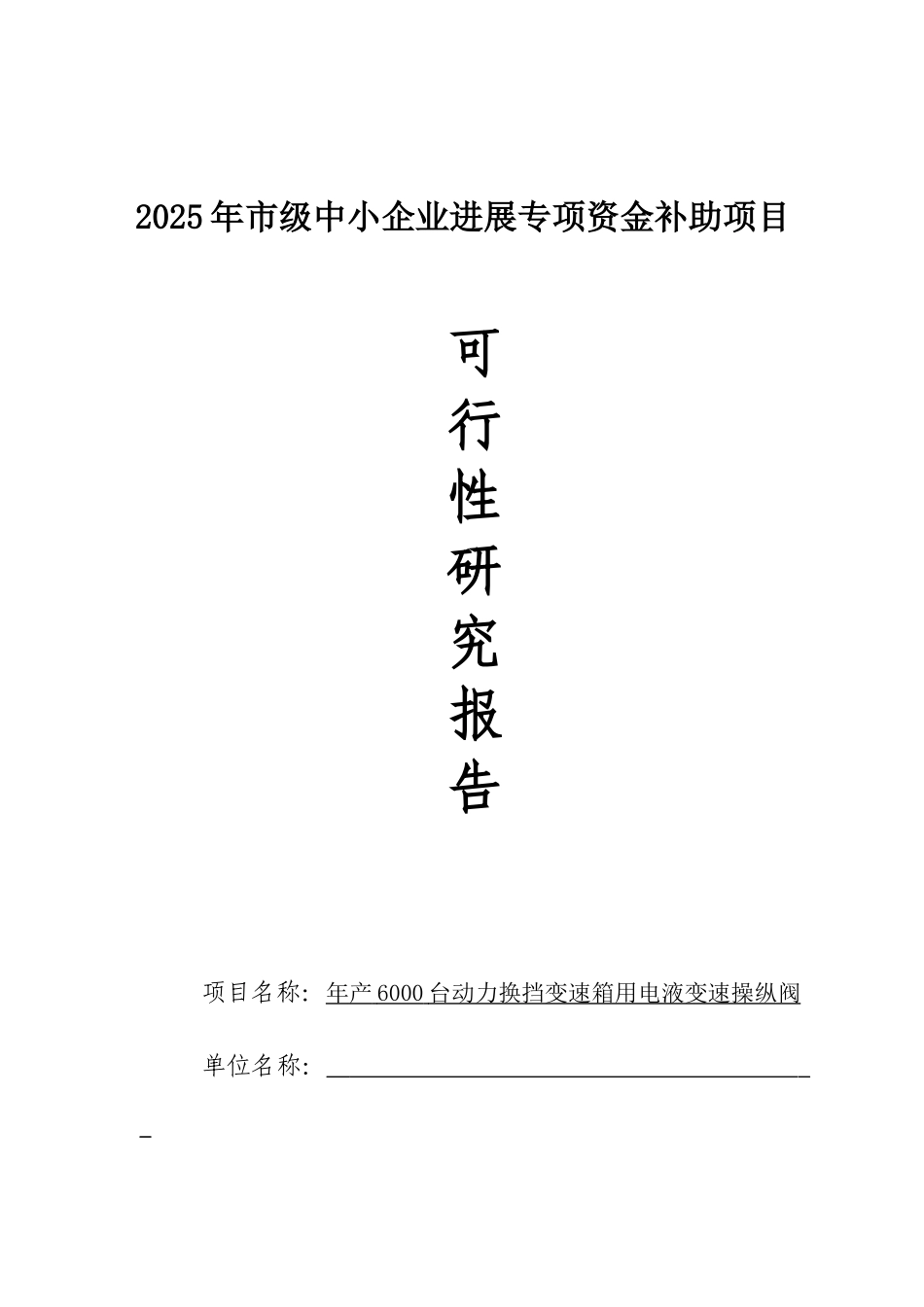 年产6000台动力换挡变速箱用电液变速操纵阀可行性研究分析报告_第2页