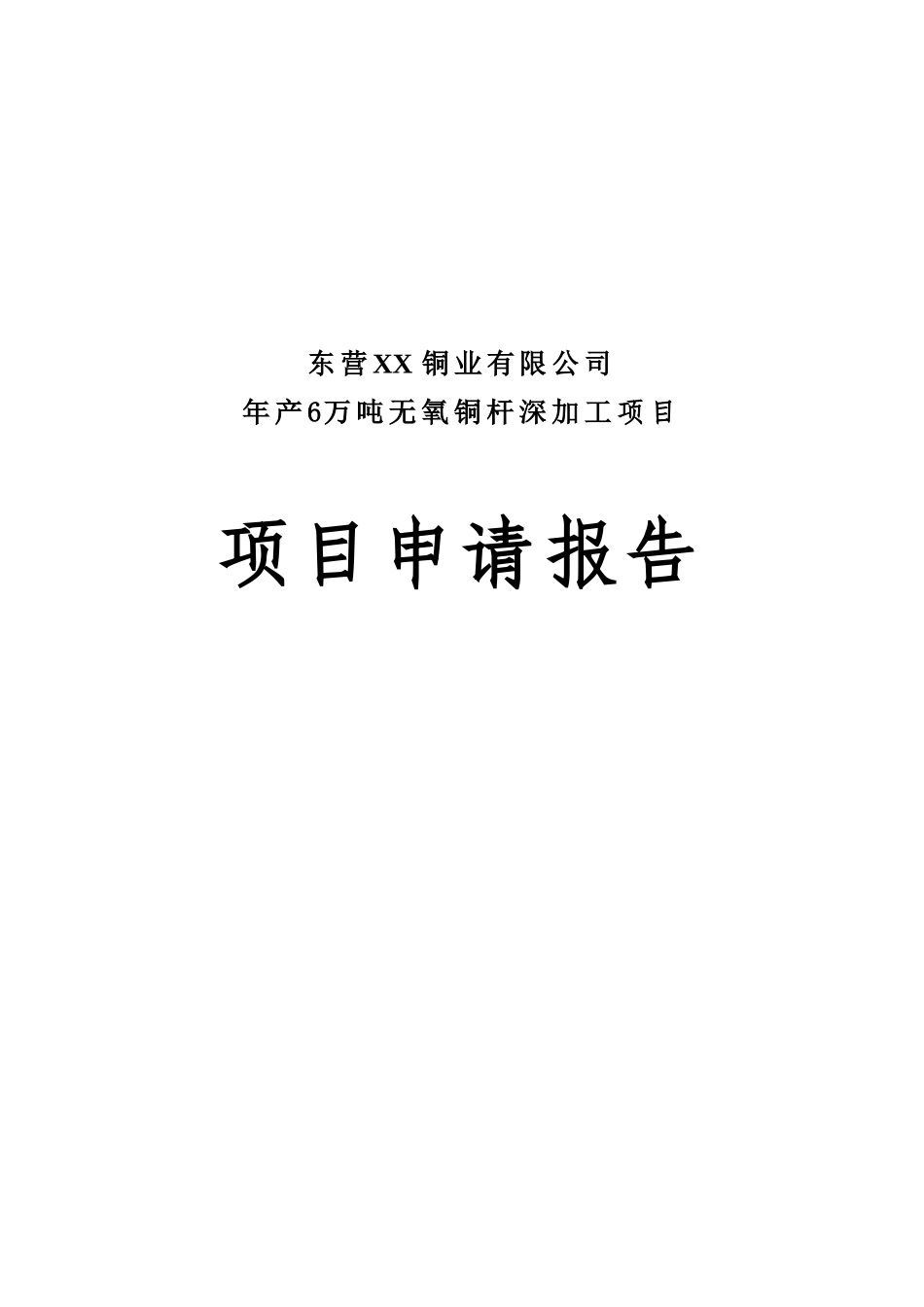 年产6万吨铜深加工项目可行性研究报告——无氧铜杆项目申请报告_第2页