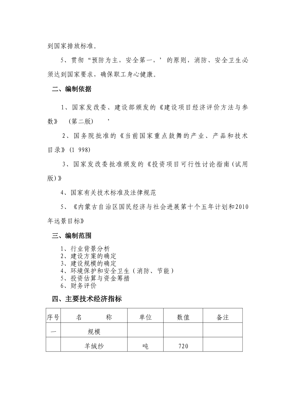 年产720-吨羊绒纱技术改造项目可行性研究报告_第3页