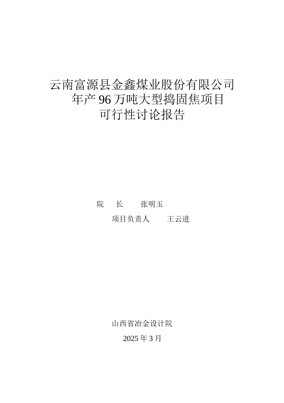 年产96万吨大型捣固焦项目可行性研究报告_第2页