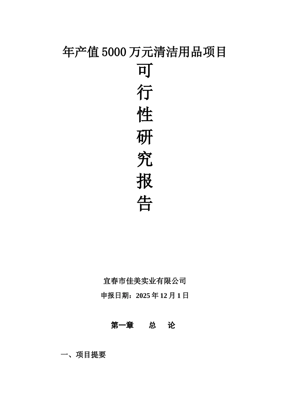 年产值5000万元清洁用品项目可行性分析研究报告_第2页