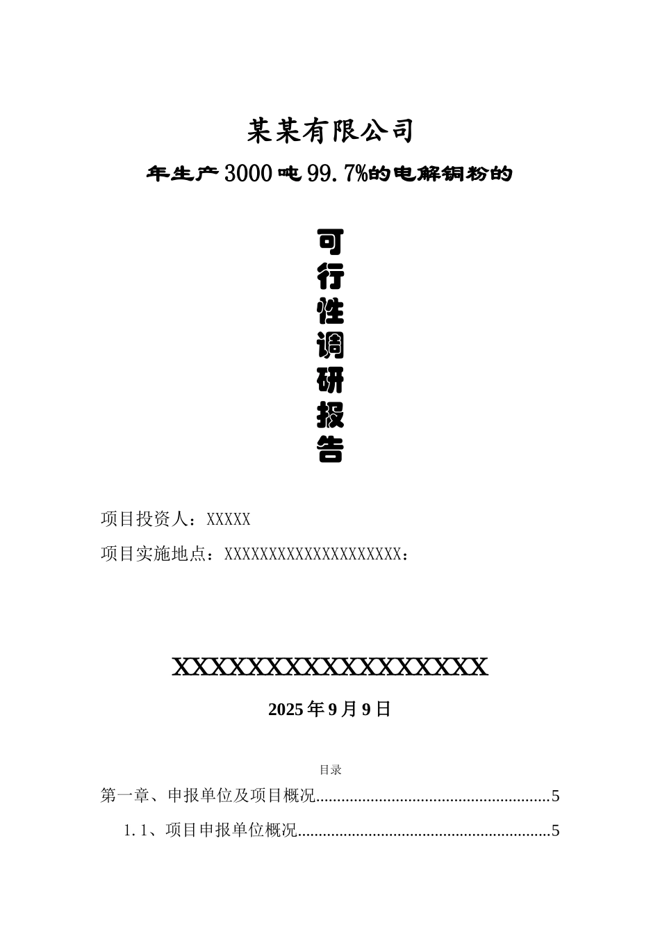 年产产3000吨99.7%的电解铜粉项目可行性研究报告_第2页