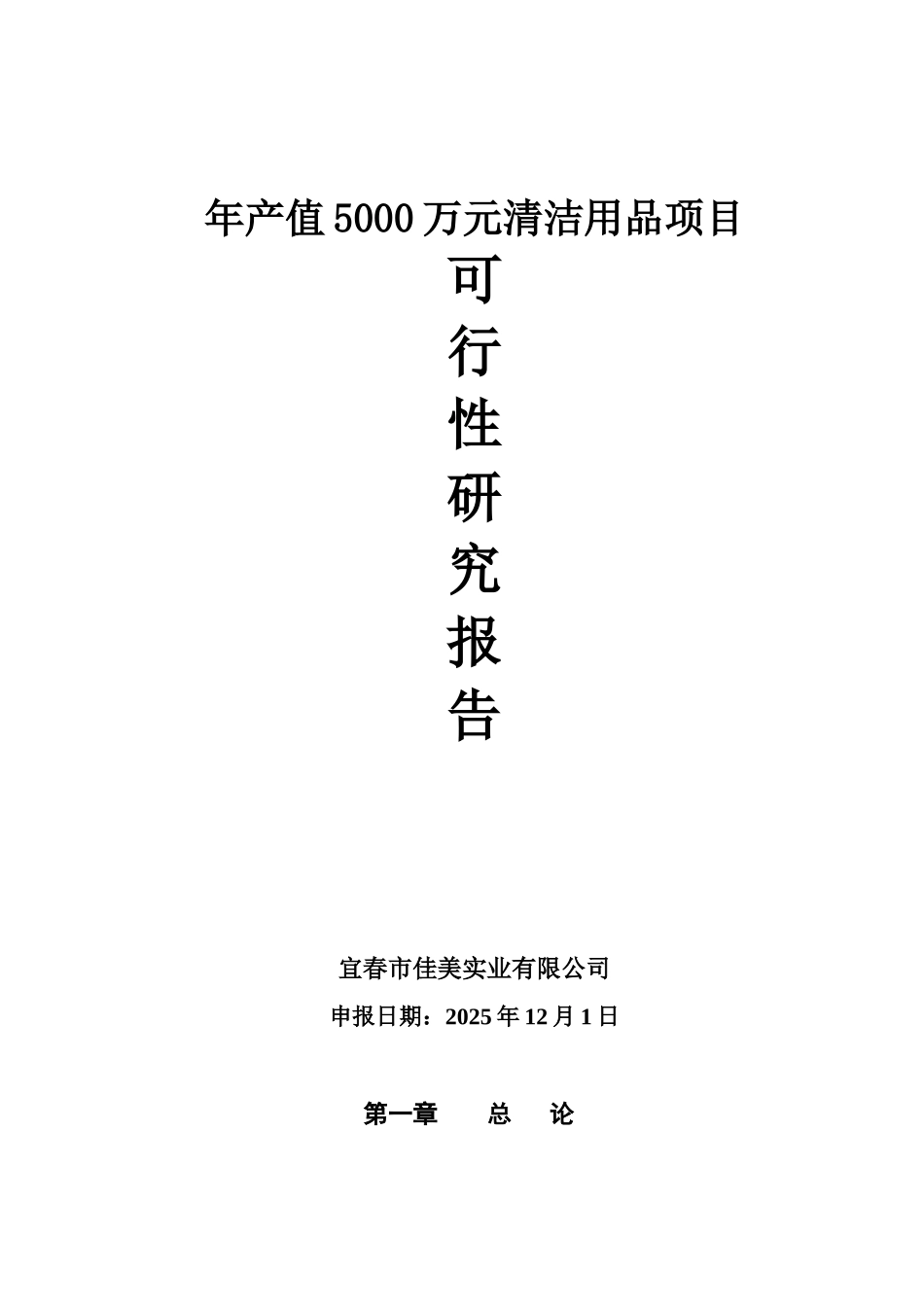 年产值5000万元清洁用品项目可行性研究报告_第2页