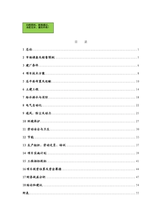 广东XX化工有限公司石墨深加工项目可行性研究报告