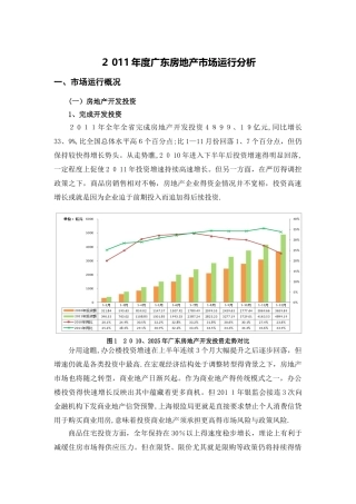 广东房地产市场运行分析