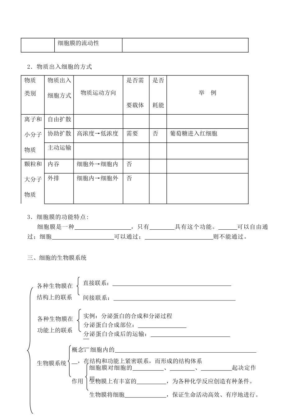 高考生物第一轮系列讲座 第2讲   生命的结构基础(一)_第2页