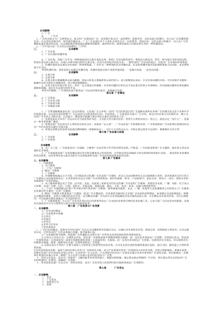 广告学概论--名词解释