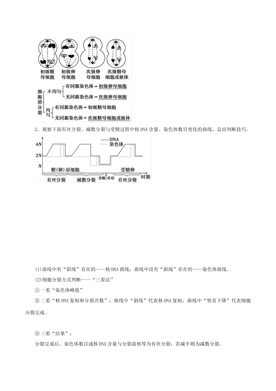 高考生物考 纲解读与热点难点突破 专题03 细胞的生命历程含减数分裂）教学案-人教版高三全册生物教学案_第3页